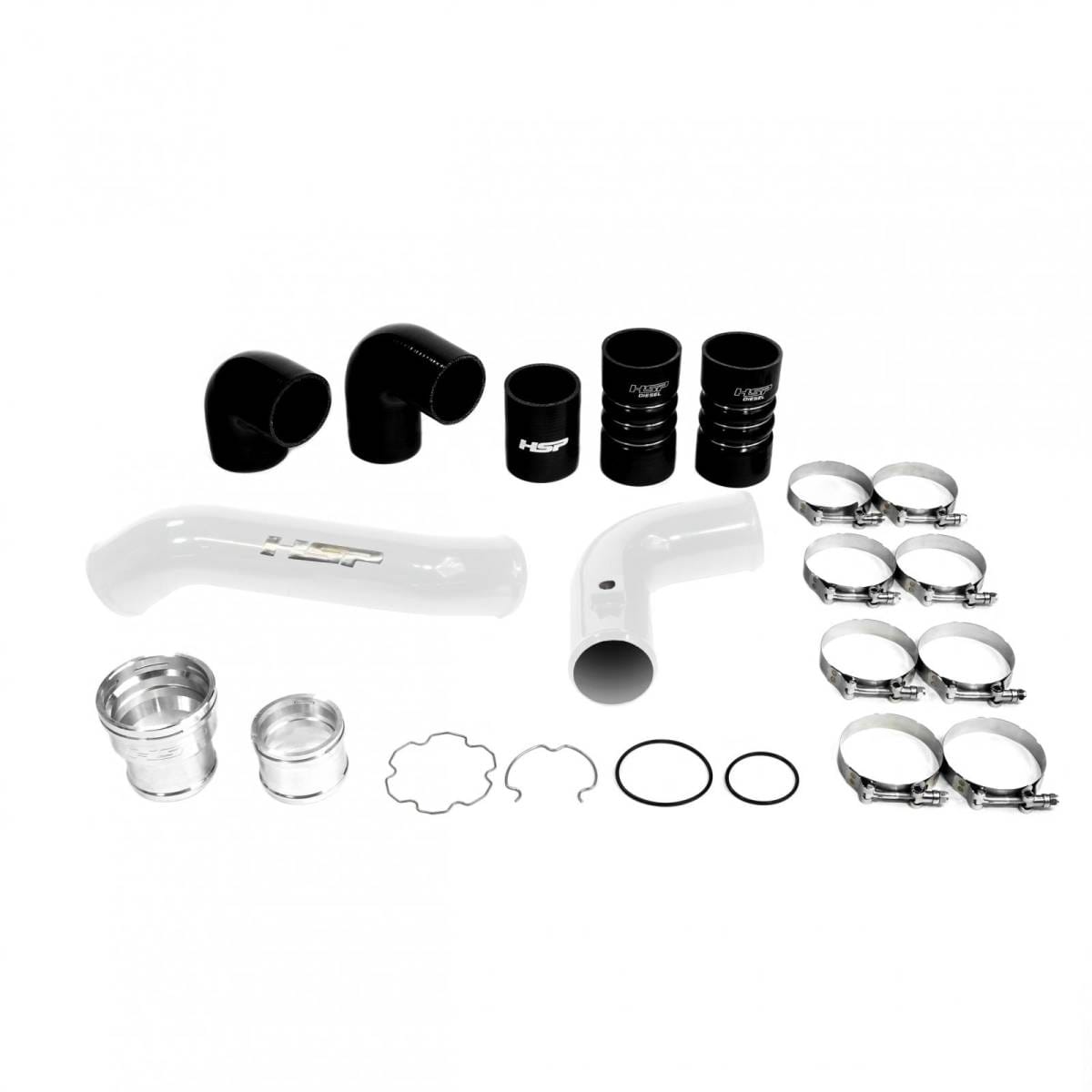 HSP Intercooler Bundle Kit For 2011-2022 Ford Powerstroke F250/350 6.7 Liter-Polar White