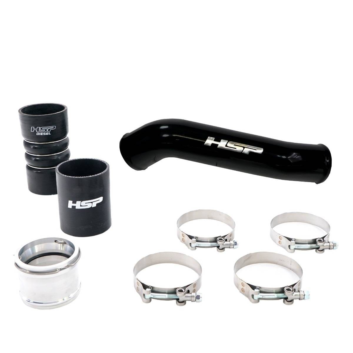 HSP Replacement Hot Side Tube For 2011-2022 Ford Powerstroke F250/350 6.7L-Silk Satin Black HSP Diesel