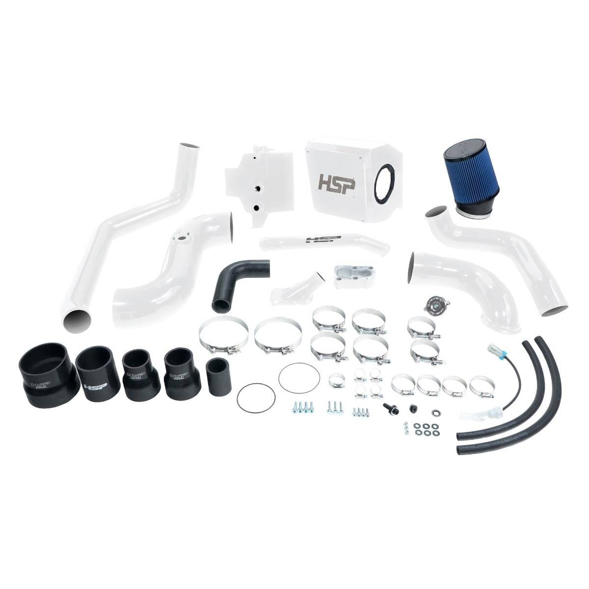 HSP Deluxe No Bridge/Cold Side Bundle Kit For 2004.5-2005 Chevrolet/GMC-Polar White HSP Diesel