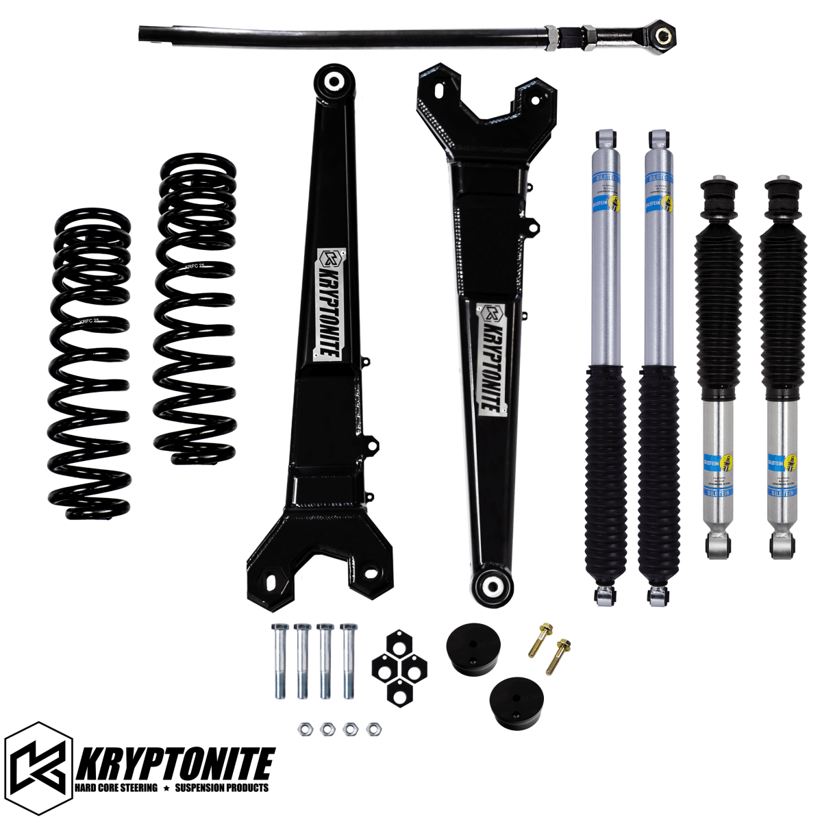 KRYPTONITE FORD SUPER DUTY F250/F350 STAGE 3 LEVELING KIT WITH BILSTEIN SHOCKS 2005-2016 - KRYKRFD05STAGE3BIL