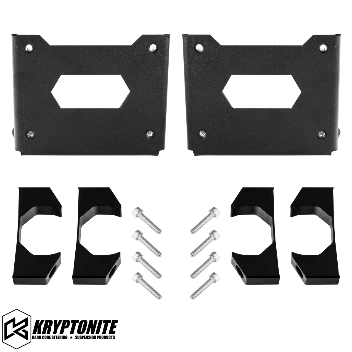 KRYPTONITE DEATH GRIP FRONT SHOCK RESERVOIR MOUNT KIT 2014+ RAM 2500/3500 - 50mm Diameter Reservoir - KRYKRSM14-50