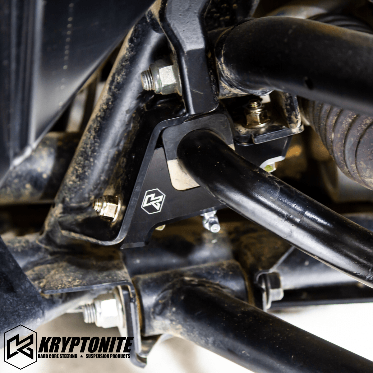 KRYPTONITE POLARIS RZR DEATH GRIP FRONT SWAY BAR BRACKET KIT 2018-2021 TURBO S - KRYKRZRFSB3