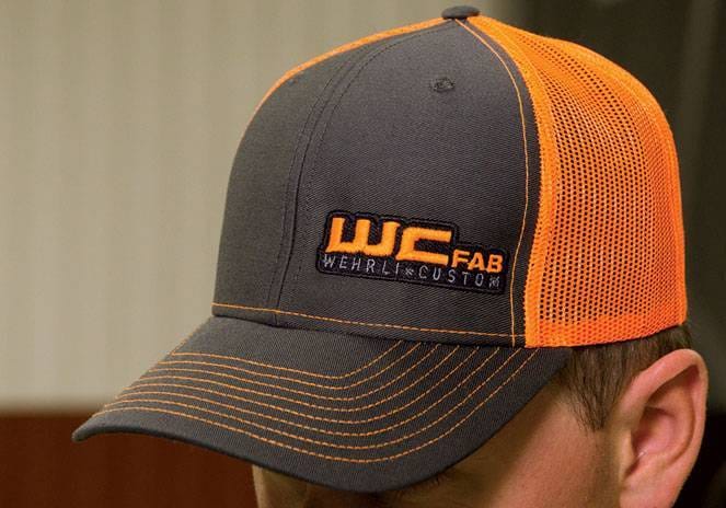 Wehrli Snap Back Hat Charcoal/Neon Orange WCFab