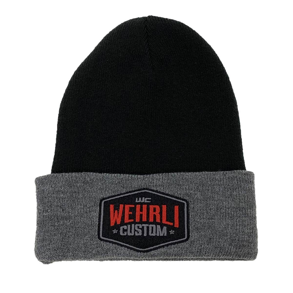 Wehrli Beanie Hat Black & Grey - Badge