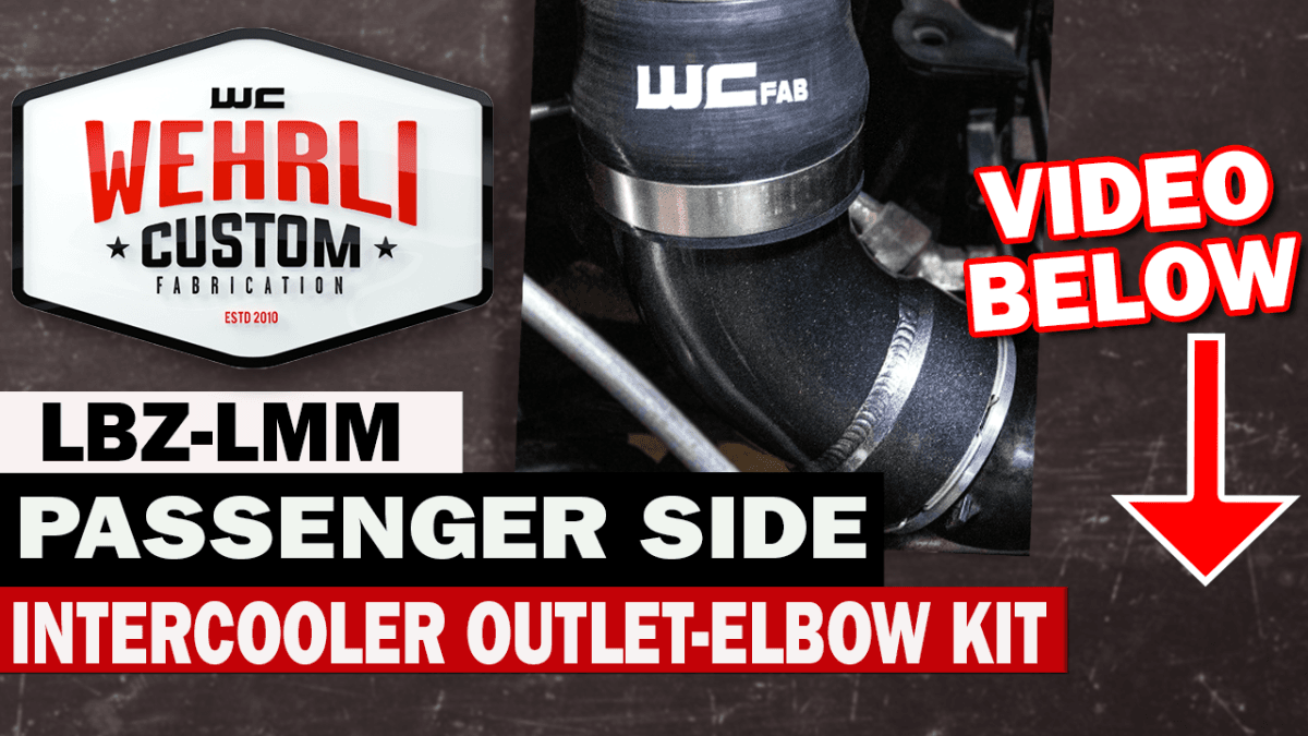 Wehrli 2006-2010 LBZ/LMM Duramax Passenger Side Intercooler Outlet Elbow Kit