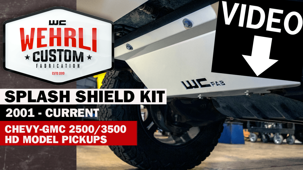 Wehrli 2001-2010 GM 2500/3500 HD Lower Splash Shield Kit