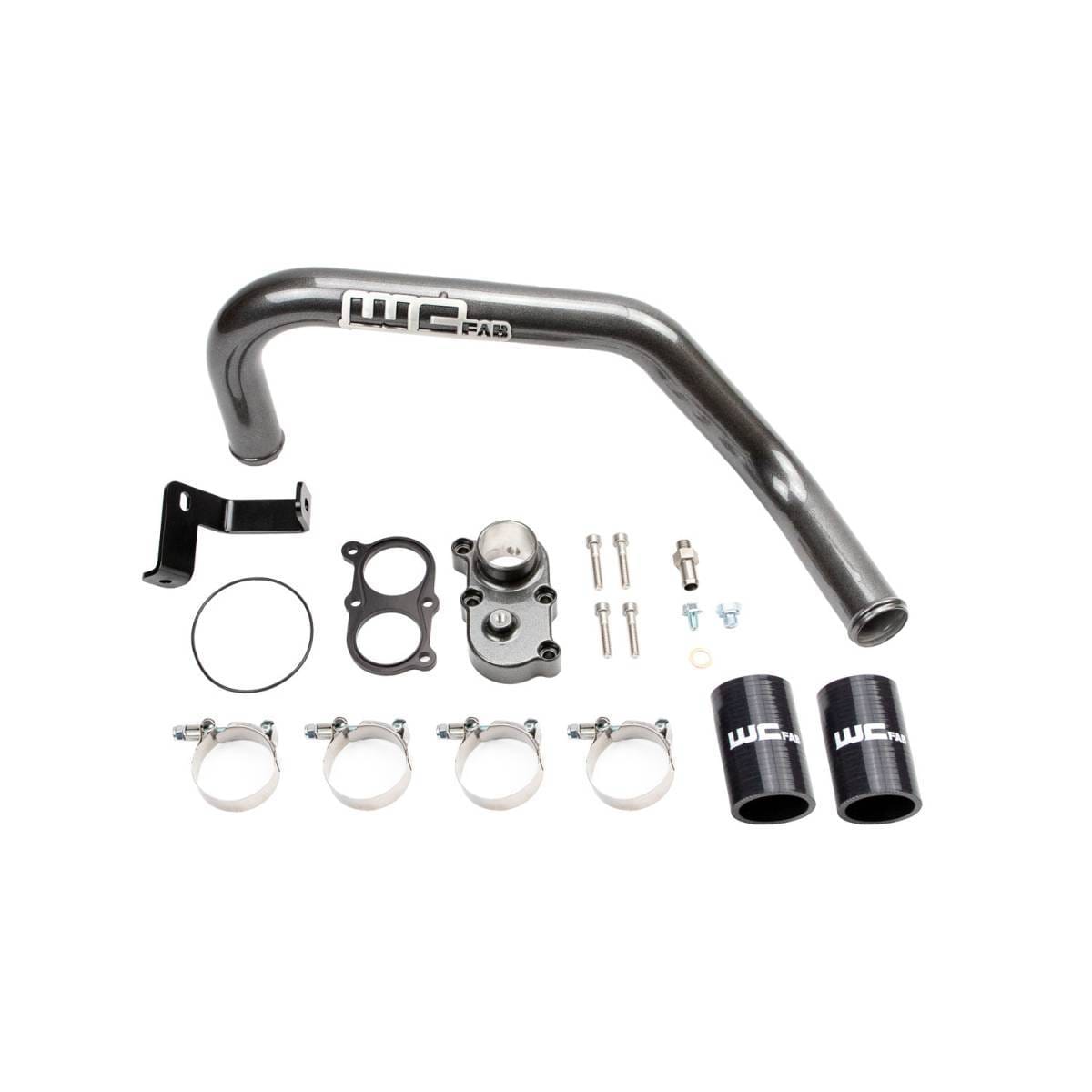 Wehrli 2006-2010 LBZ/LMM Duramax Top Outlet Billet Thermostat Housing and Upper Coolant Pipe Kit for DUAL CP3