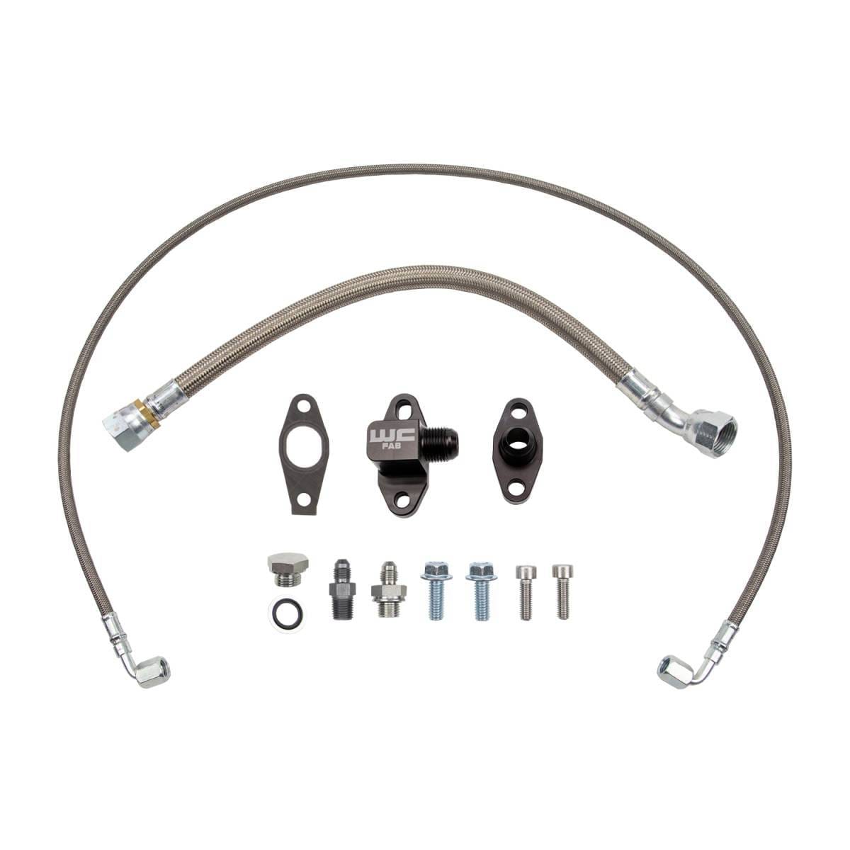 Wehrli L5P Duramax S400 Single Turbo Oil Line Kit