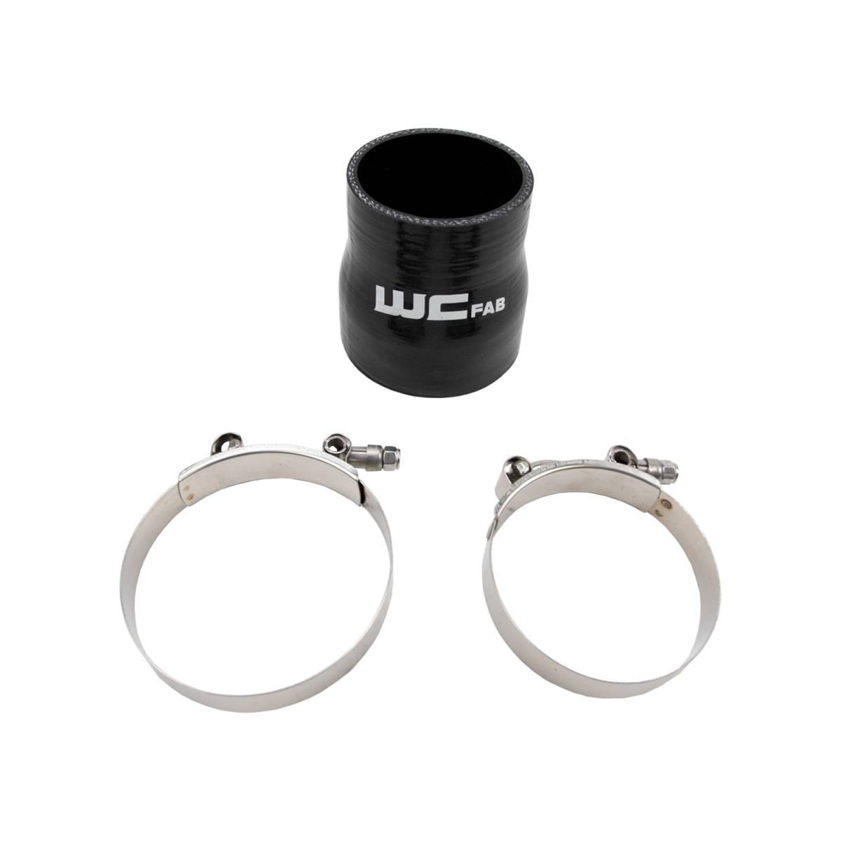 Wehrli 3" x 3.5" ID Straight Reducer 4" Long Silicone Boot and Clamp Kit