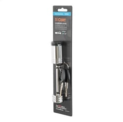 Coupler Lock (1/4in. Pin; 2-1/2in. Latch Span; Barbell; Chrome)