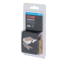 Coupler Lock (1/4in. Pin; 3/4in. Latch Span; Padlock; Solid Brass)