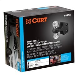 Dual Ball Attachment for Weight Distribution Shank