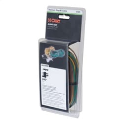 4-Way Flat Connector for Rewiring Trailer; Includes 20ft. Wires (Packaged)