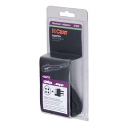 Electrical Adapter (4-Way Round Vehicle to 4-Way Flat Trailer; Packaged)