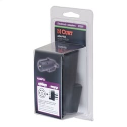 Electrical Adapter (7-Way RV Blade Vehicle to 5-Way Flat Trailer; Packaged)