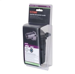 Adapter with Alarm (7-Way RV Blade to 6-Way Round Trailer; Center Pin Auxiliary)