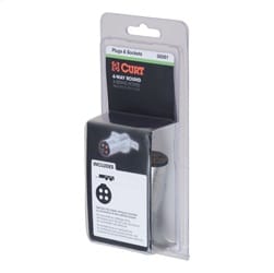 4-Way Round Connector Plug (Trailer Side; Packaged)