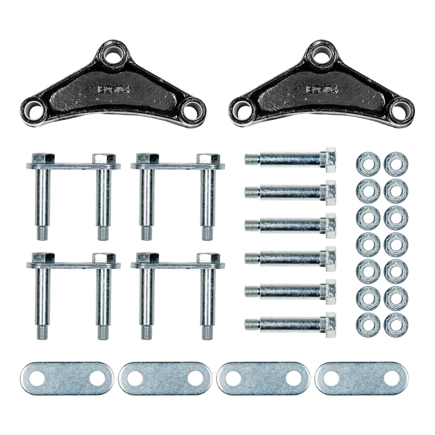 Axle Double-Eye Suspension Kit; 2;200-8;000-lb. Tandem Axles; 33in. Axle Spacing