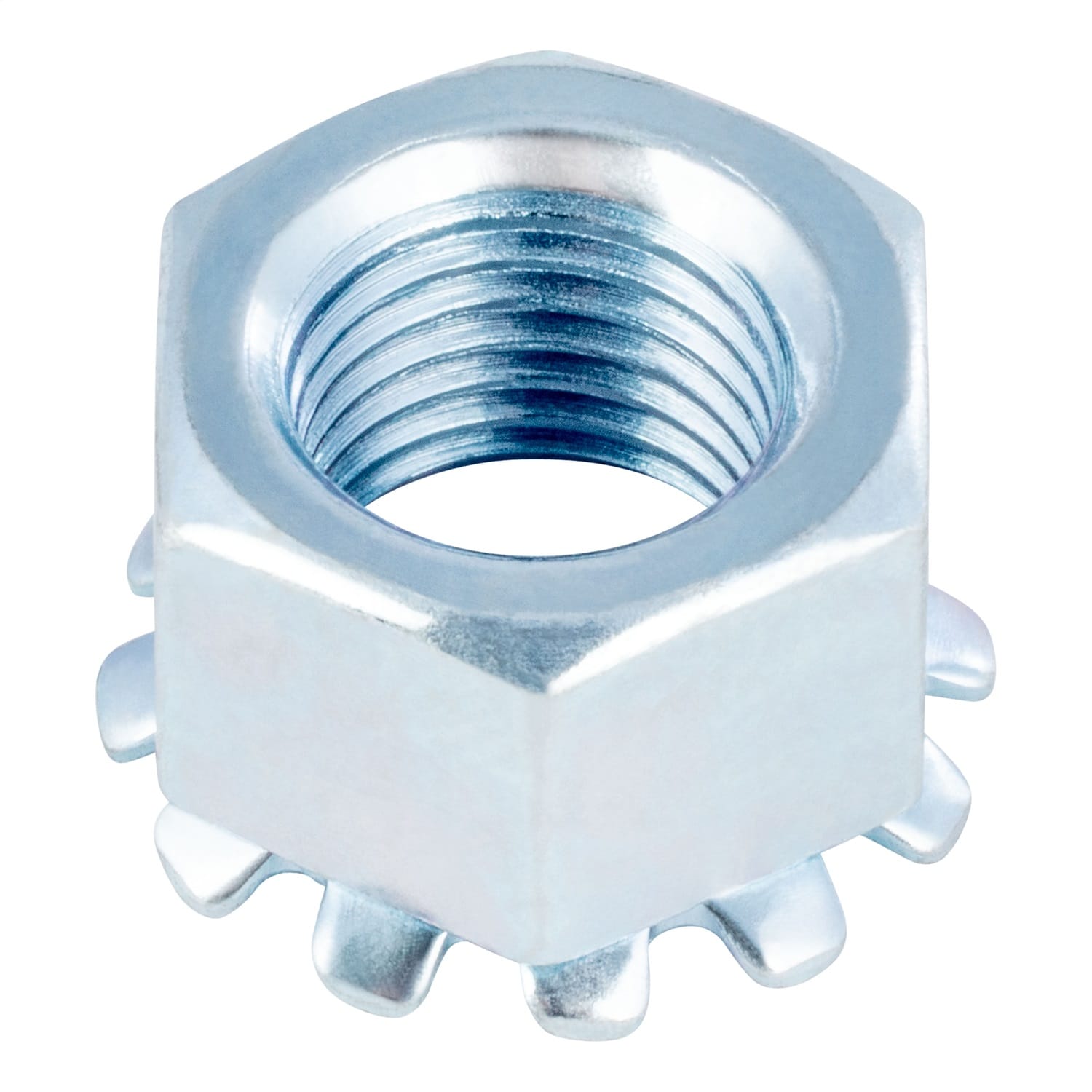 Trailer Brake Hex Lock Mounting Nut; 3/8in.-24 Thread Size