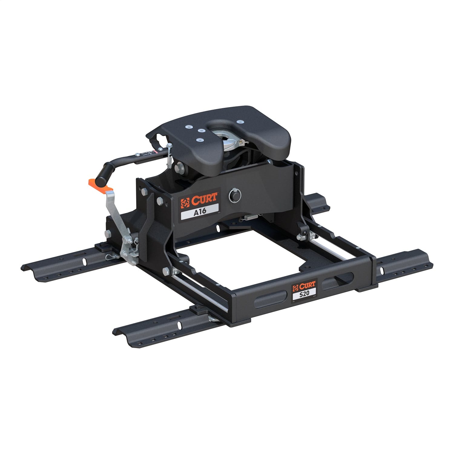 A16 Sliding 5th Wheel Hitch with Rails; 16;000 lbs.