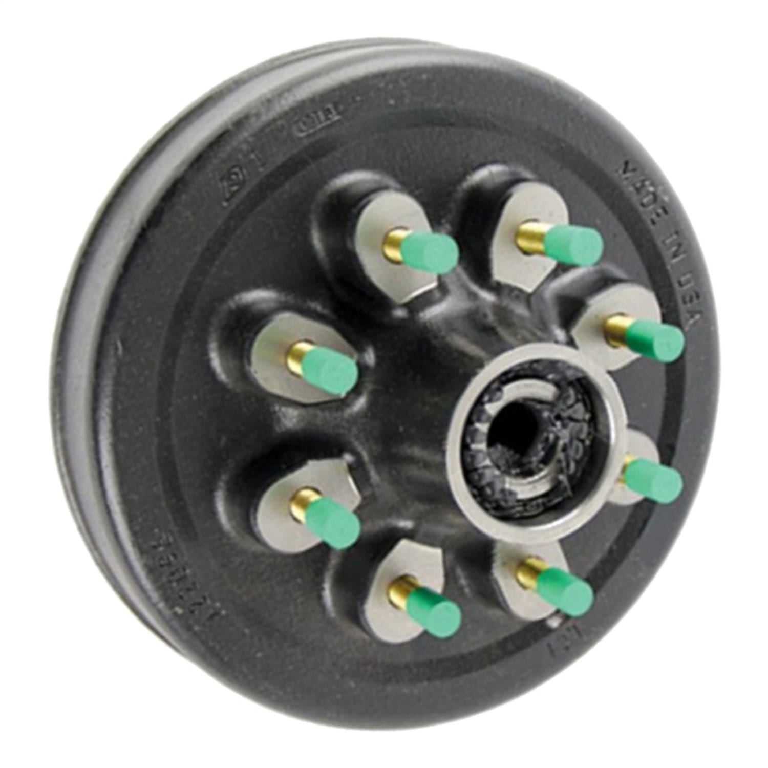 12in. Hybrid Threaded Brake Hub Assembly with Races/Wheel Studs
