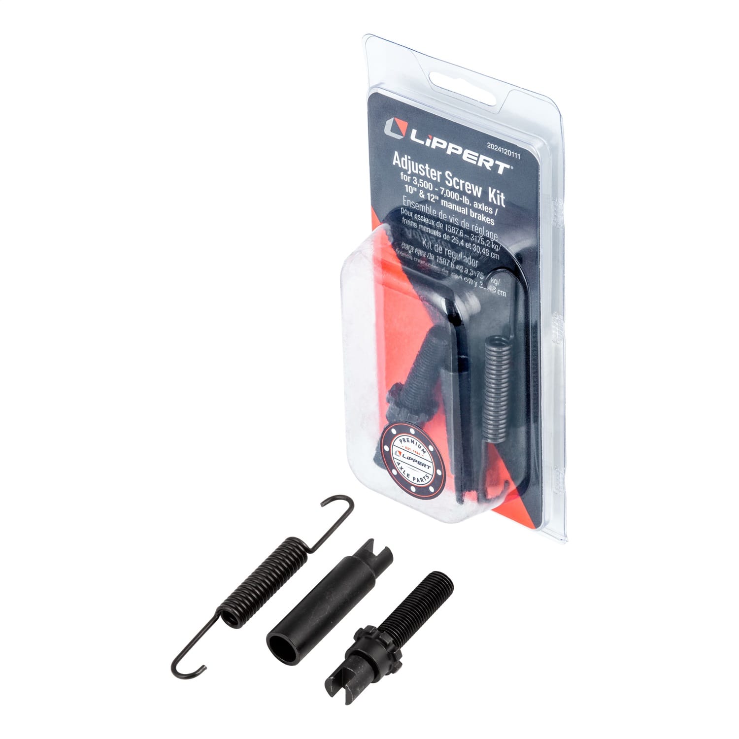 Adjuster Screw/Spring Kit for 10in./12in. RV Trailer Electric Brake Assemblies