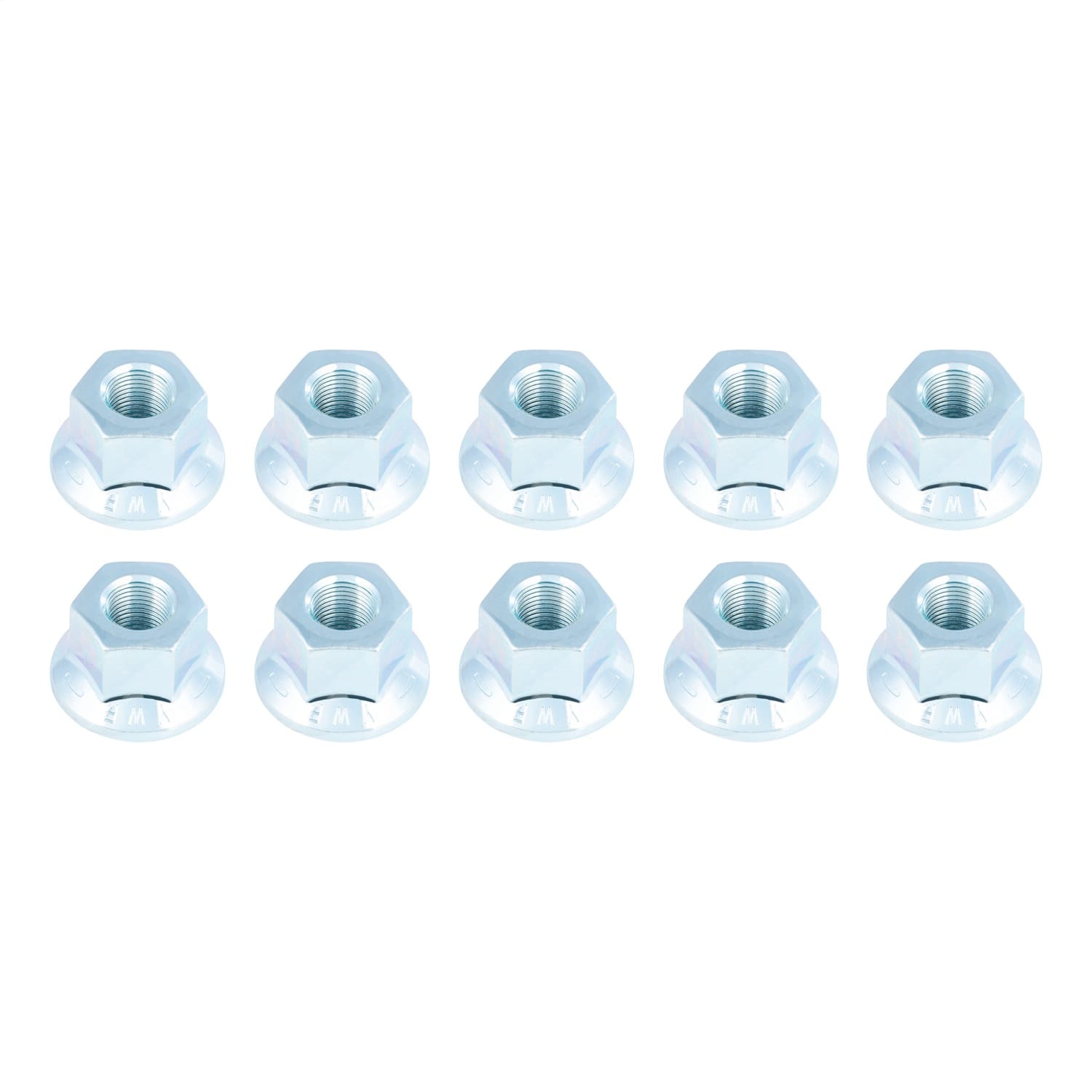 Trailer Axle Hex Flange Lug Nut; 5/8in.-18 Thread Size; 10 Pack