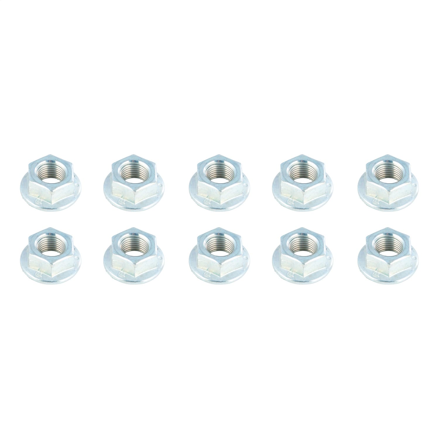 Trailer Suspension Hex Flange Nut 1/2in.-20 Thread Size 10 Pack