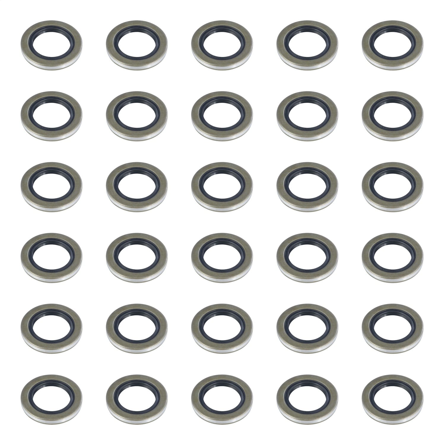 Double Lip Grease Seal; 1;250-lb. Axles; 1.25in. Spindle Shaft Diameter; 30 Pack