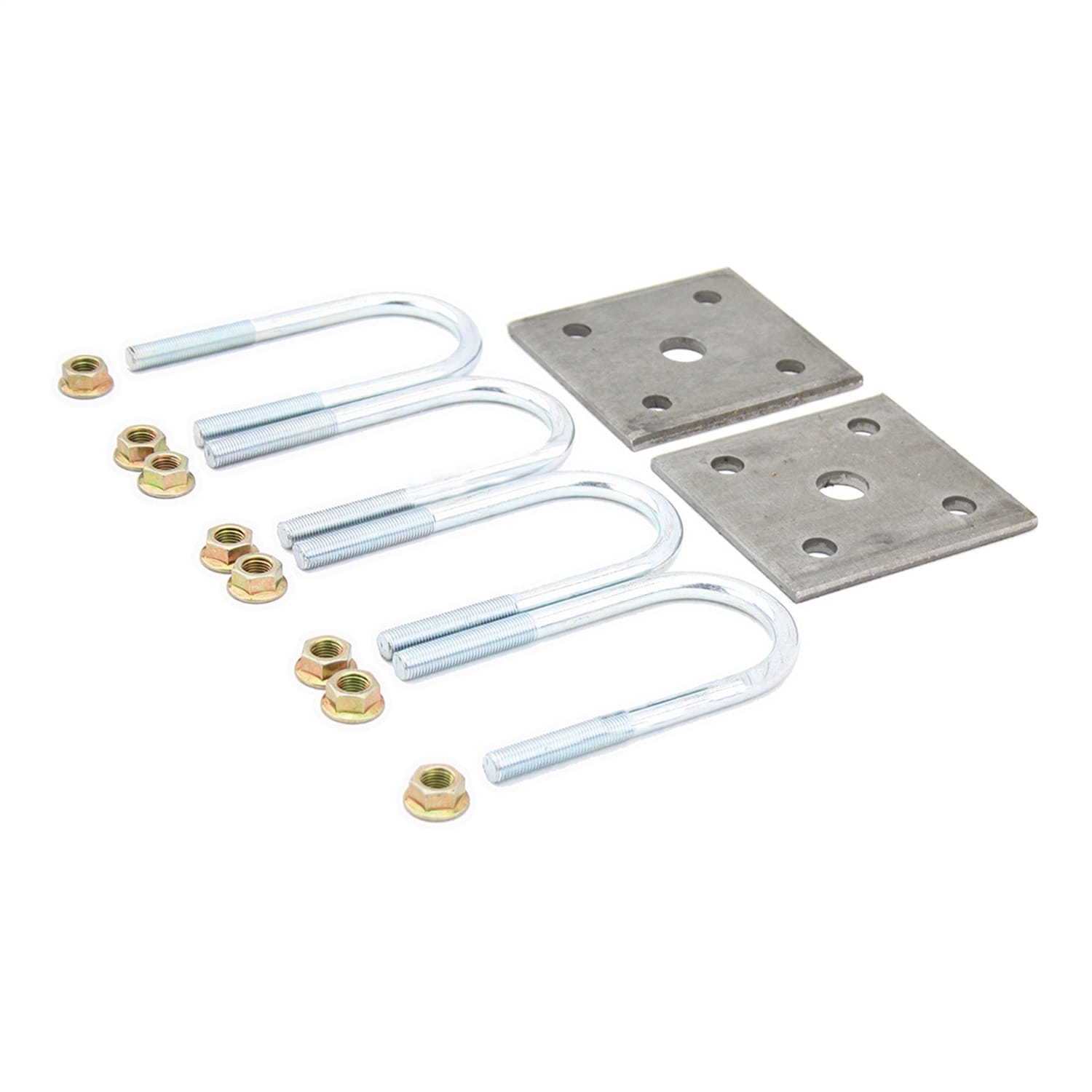 Trailer Axle U-Bolt Mounting Kit; 2;200-lb. Axles; 1-3/4in. Axle Tube; 3/8in.-24