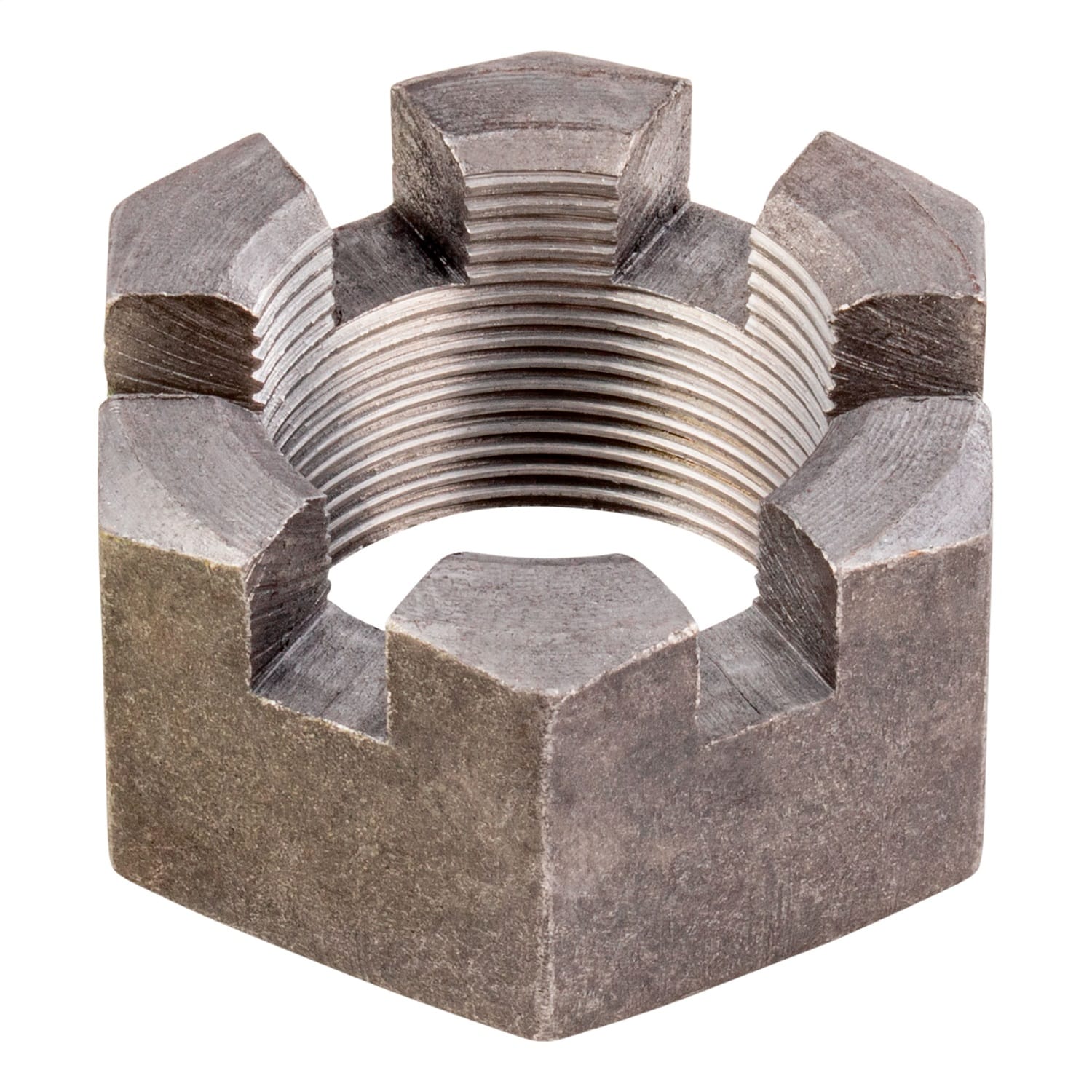 6-Slot Castle Spindle Nut-1-3/4in.-12 Threads