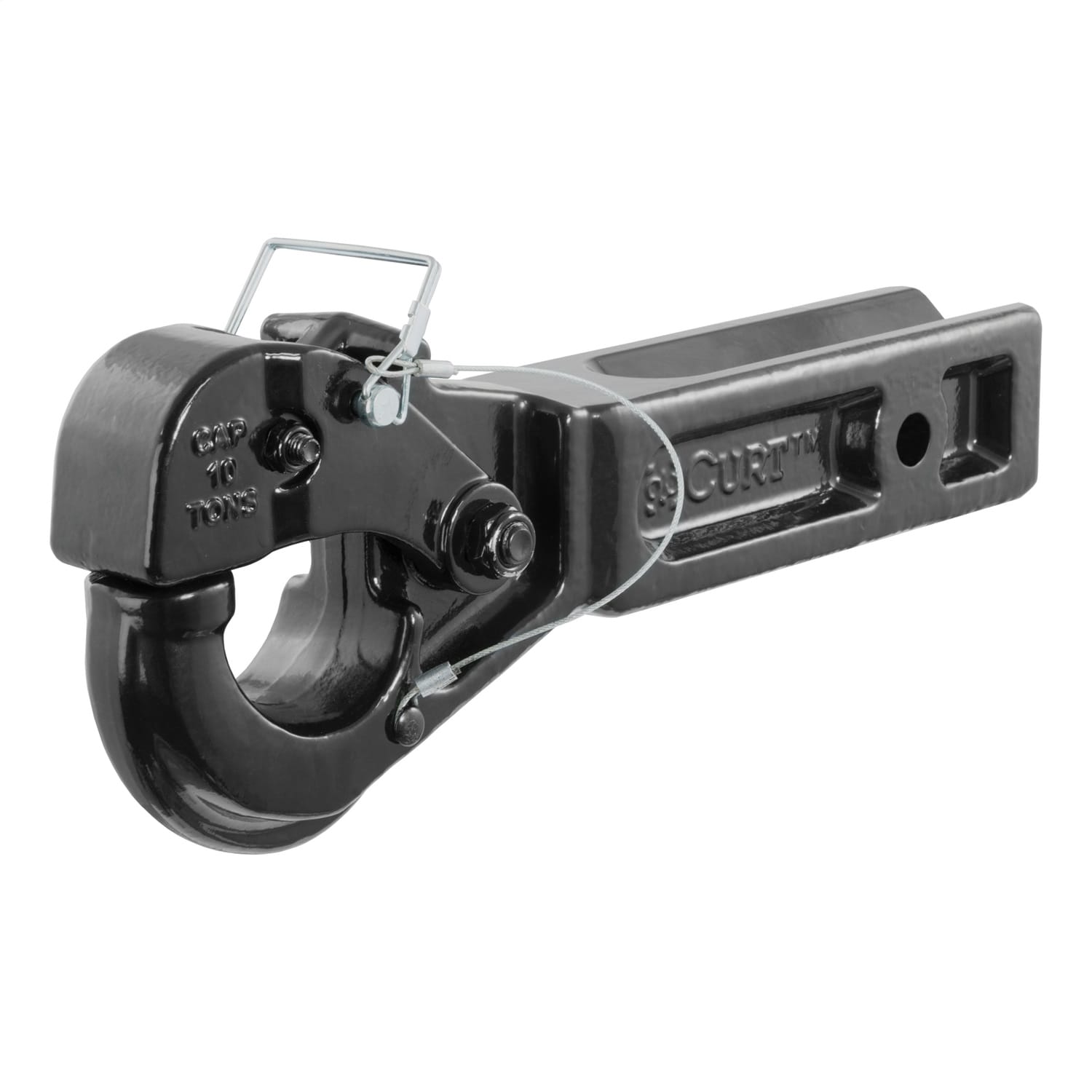 Receiver-Mount Pintle Hook (2-1/2in. Shank; 20;000 lbs.; 2-1/2in. Lunette Rings)