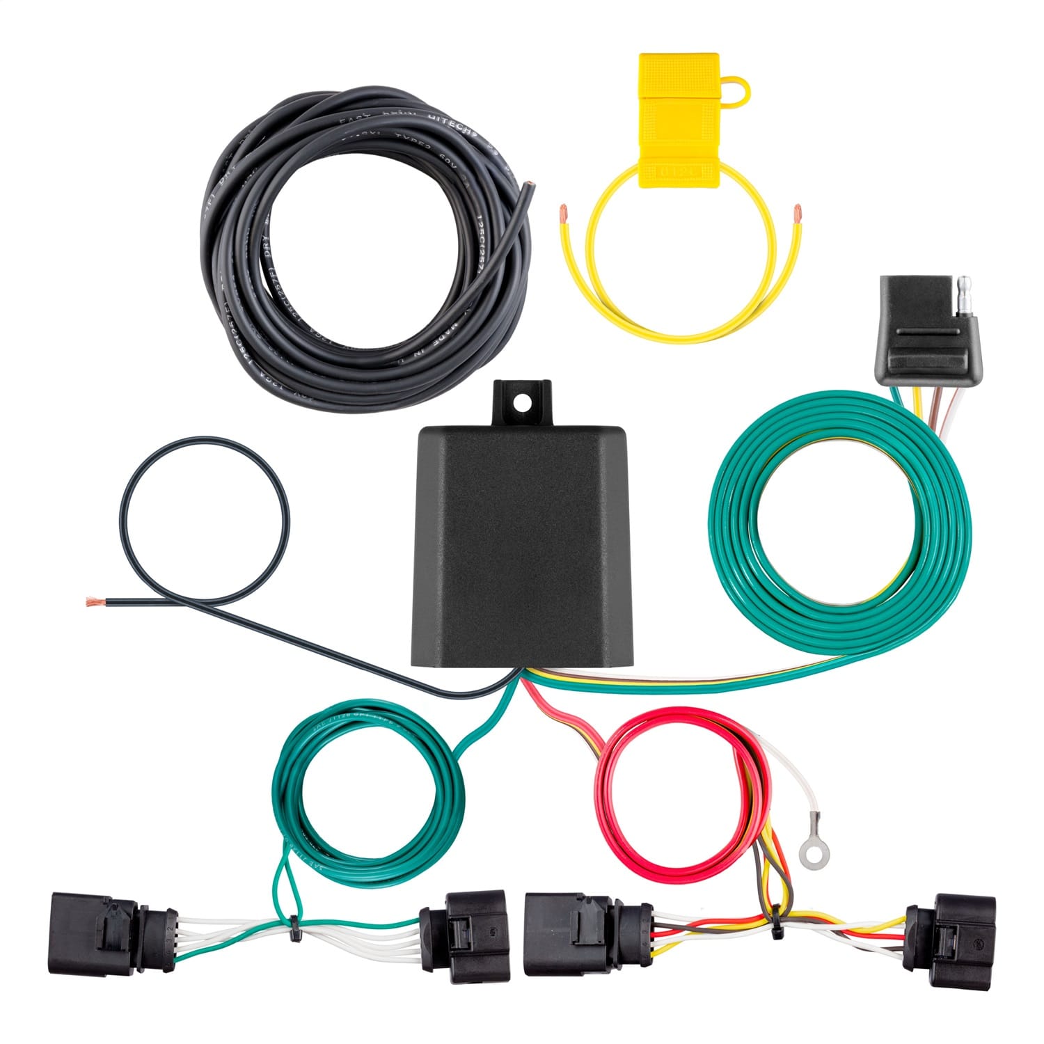 Custom Wiring Harness; 4-Way Flat Output; Select Volkswagen Jetta
