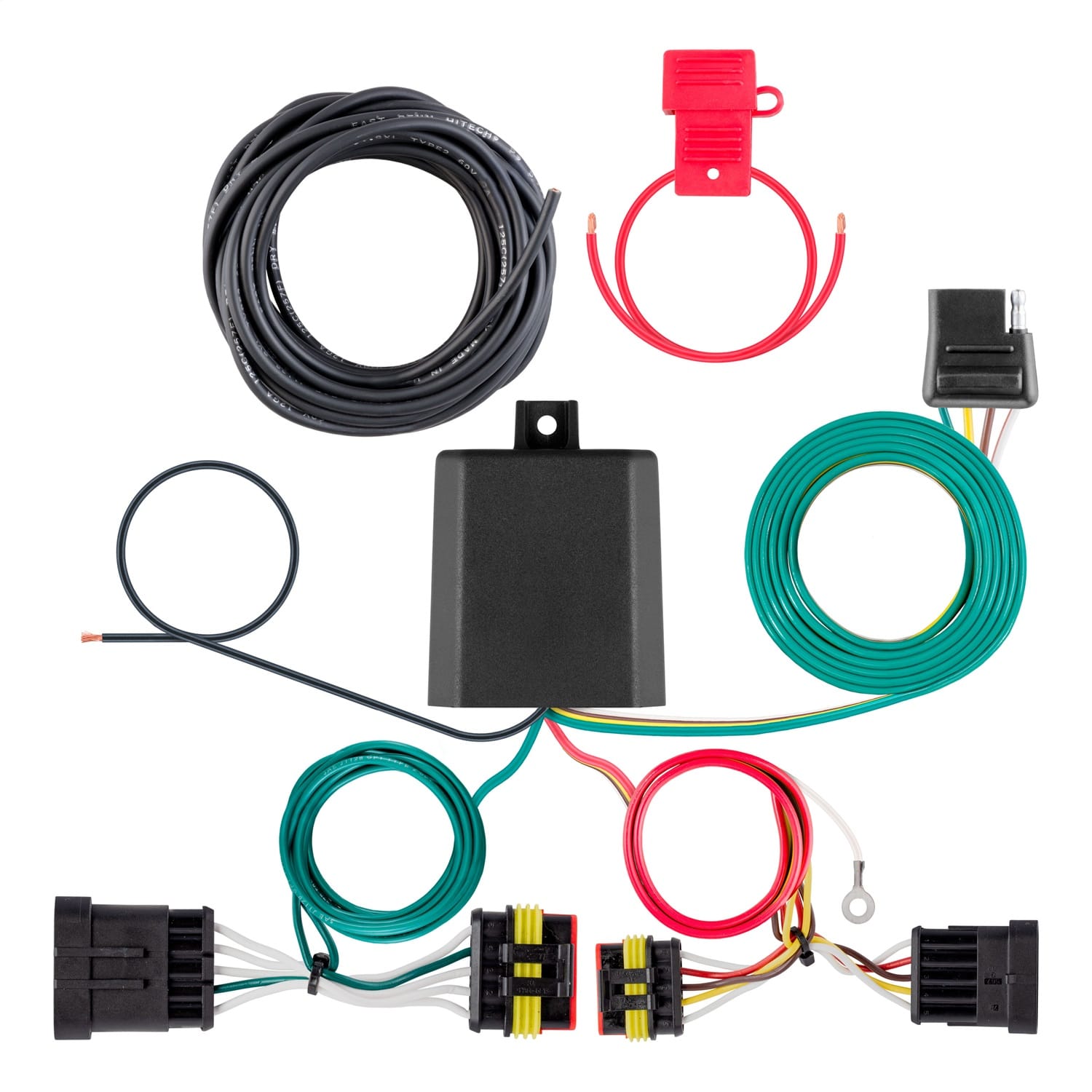 Custom Wiring Harness; 4-Way Flat Output; Fits Select Infiniti QX50