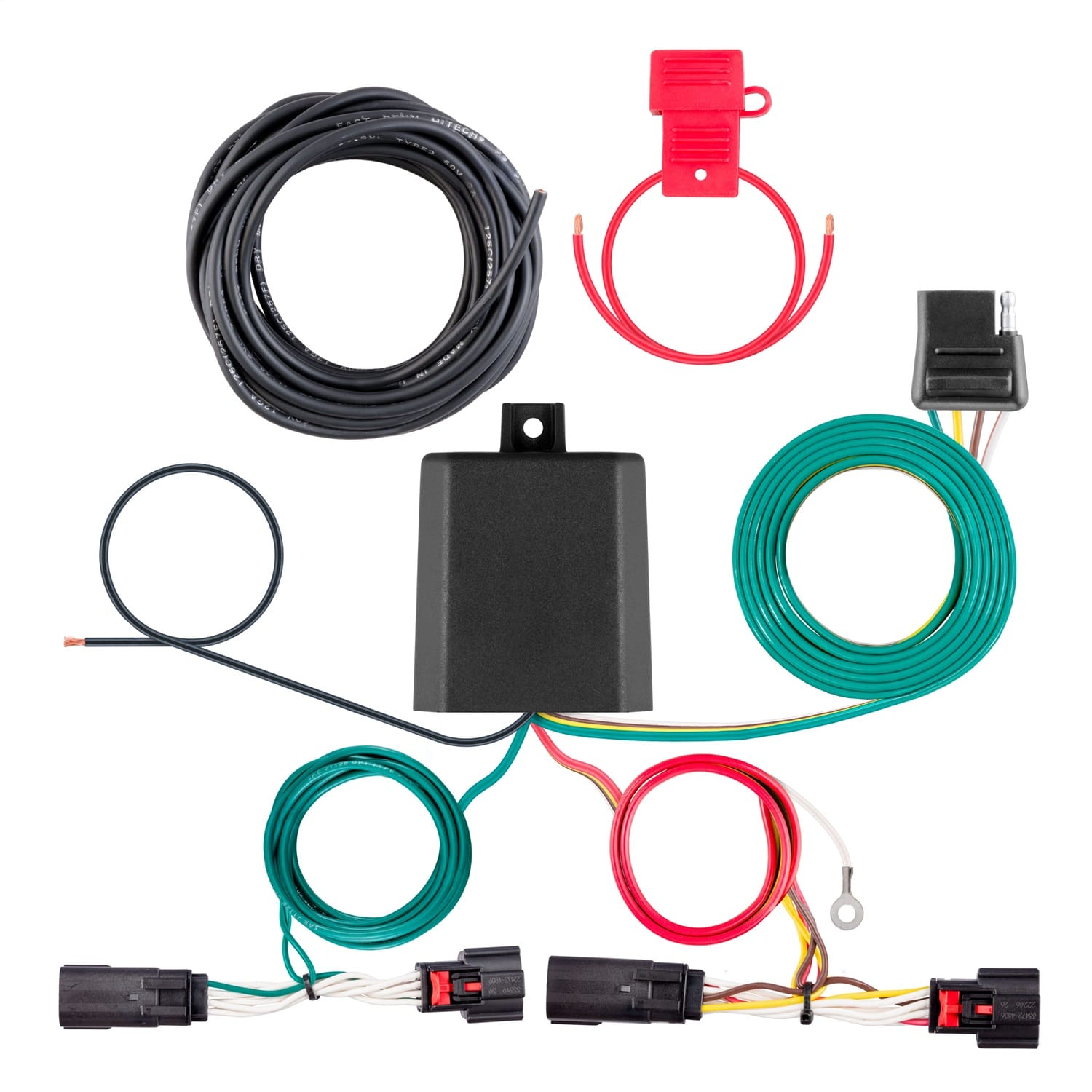 Custom Wiring Harness; 4-Way Flat Output; Select Select Jeep Wagoneer S