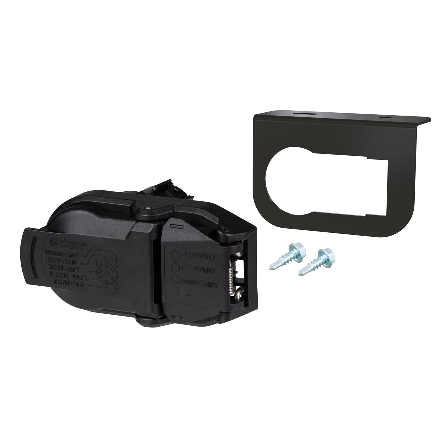 OEM Replacement Dual-Output 7/4-Way Connector with Mounting Bracket; Packaged