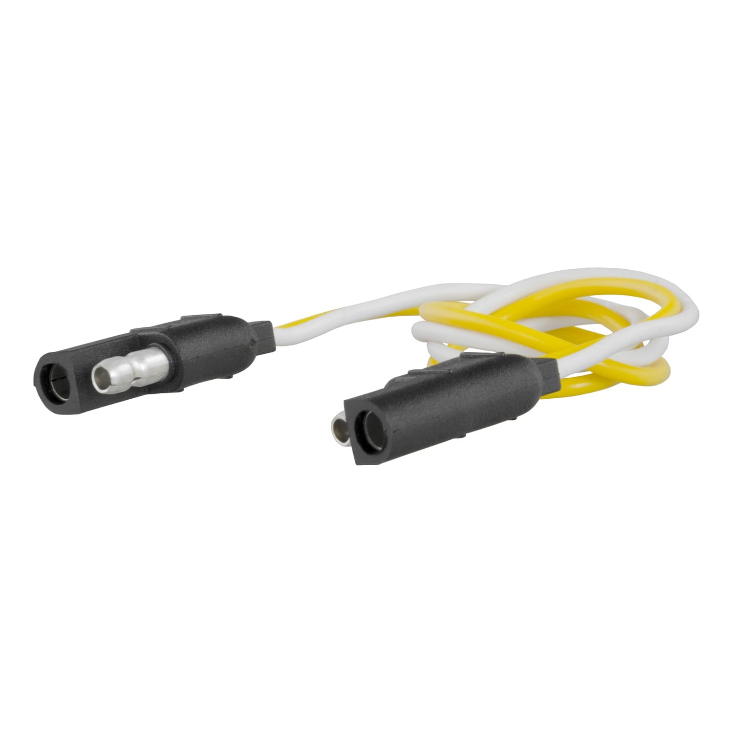 2-Way Flat Connector Plug/Socket with 12in. Wires