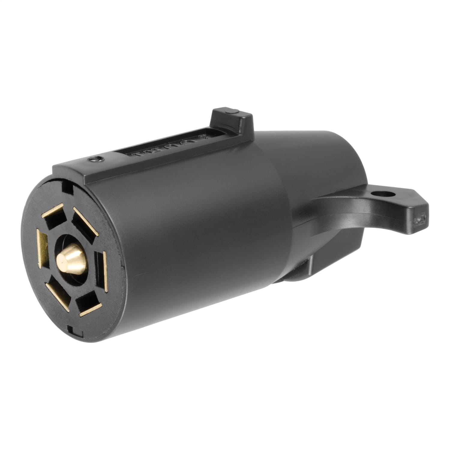 7-Way RV Blade Connector Plug (Trailer Side; Black Plastic)