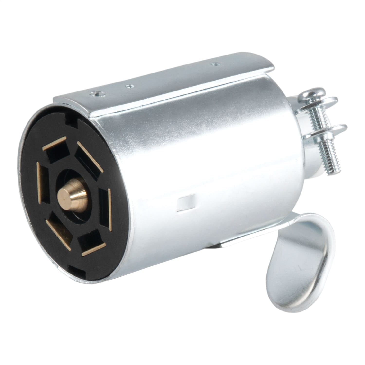 7-Way RV Blade Connector Plug (Trailer Side; Diecast Metal)