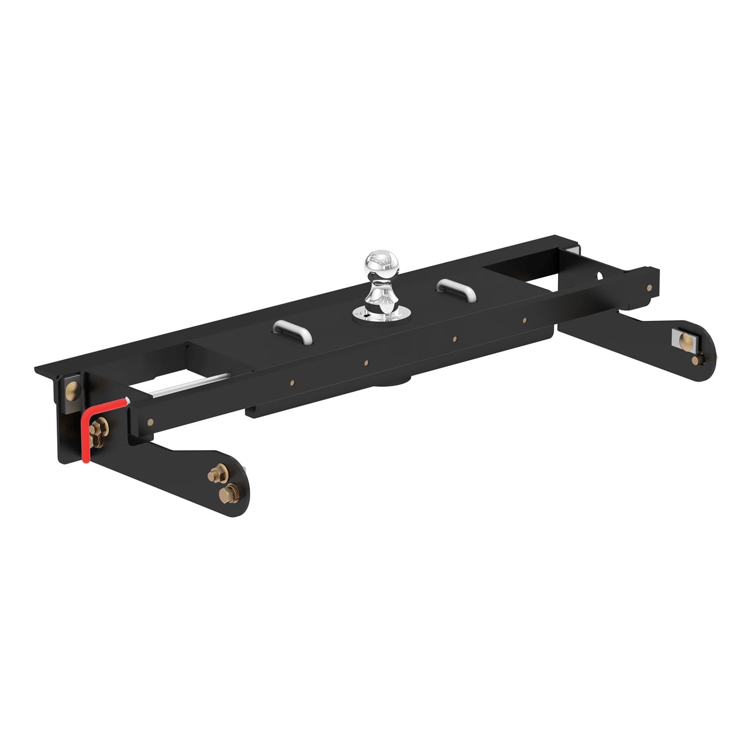 Double Lock EZr Gooseneck Hitch Kit with Brackets; Select Silverado; Sierra