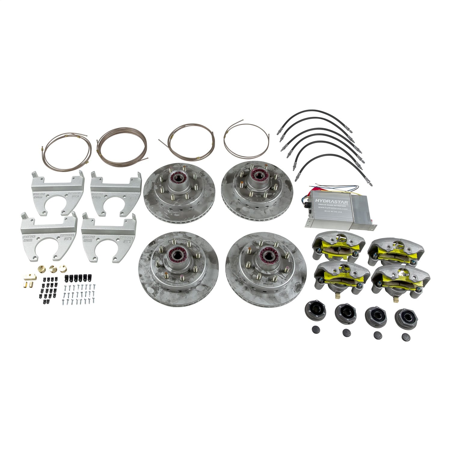 Trailer Disc Brake Conversion Kit; 8;000-lb. Tandem Axles; 5/8in. Studs