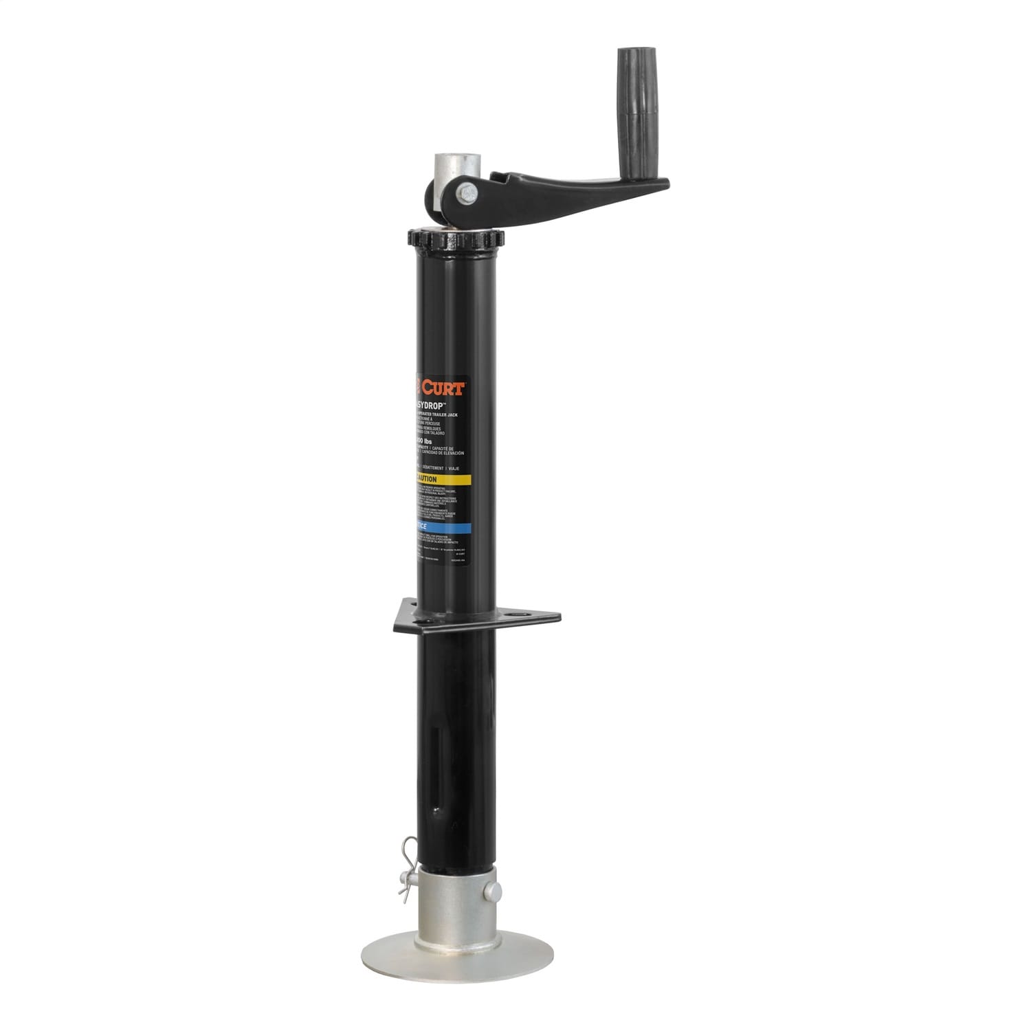 Quick Drop Drill-Operated Tongue Jack; 2;000 lbs; 14in. Travel