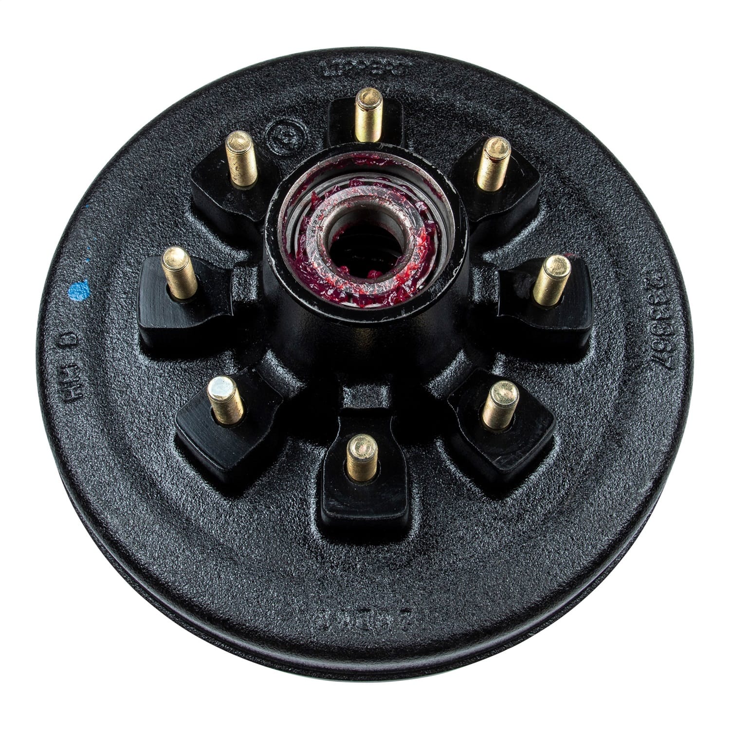 12in. RV Brake Drum Hub for 7;000-lb Axle-8 on 6.5in.; 1/2in. Stud (Fully Assemb