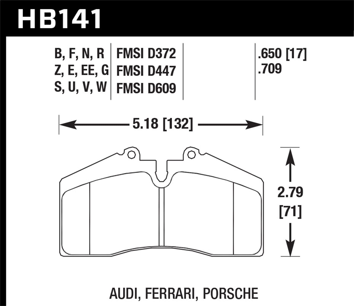 HPS 5.0 Disc Brake Pad
