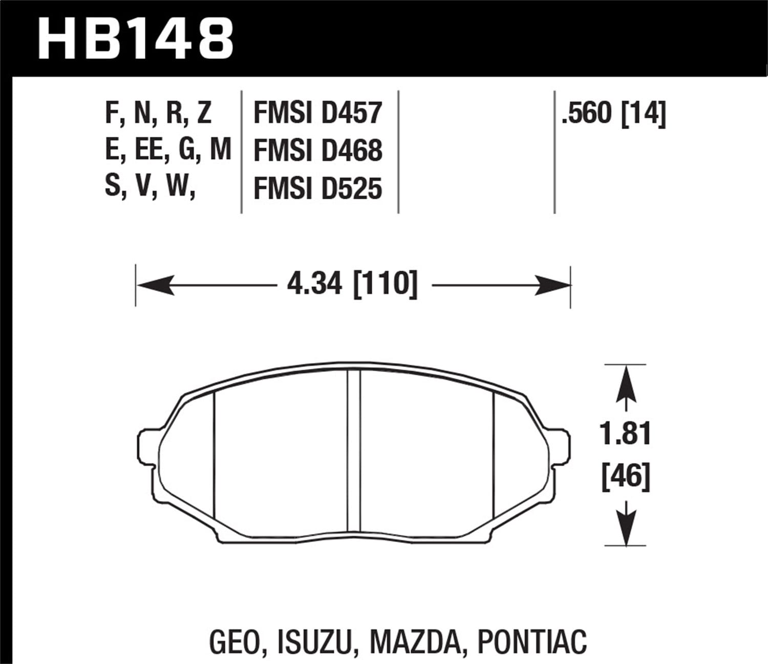 HPS 5.0 Disc Brake Pad