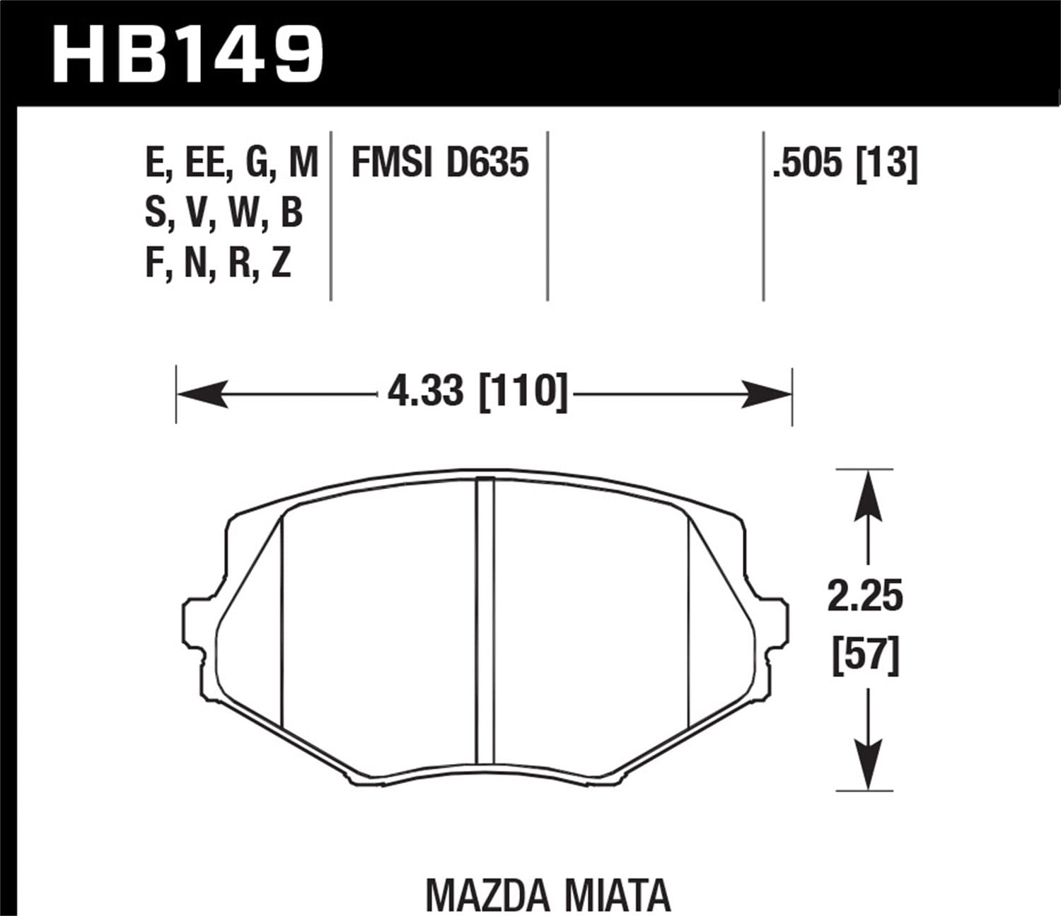 HPS 5.0 Disc Brake Pad