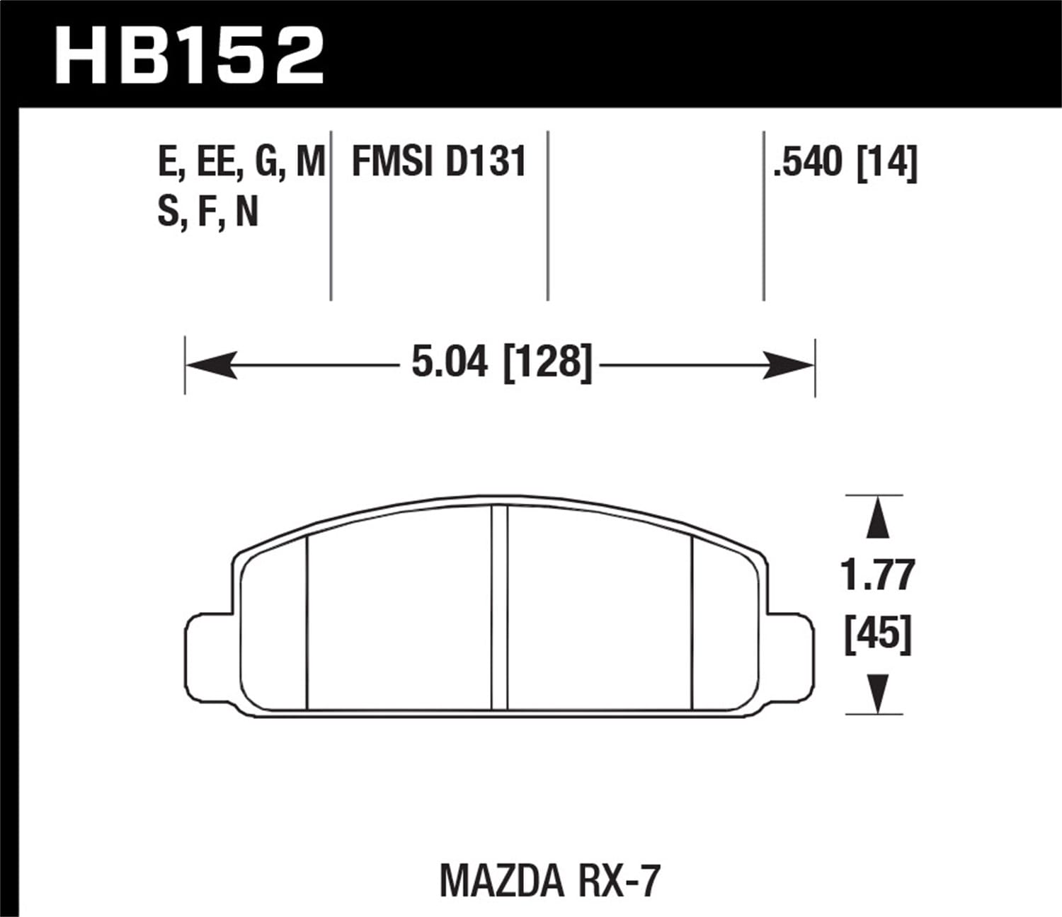 ER-1 Disc Brake Pad