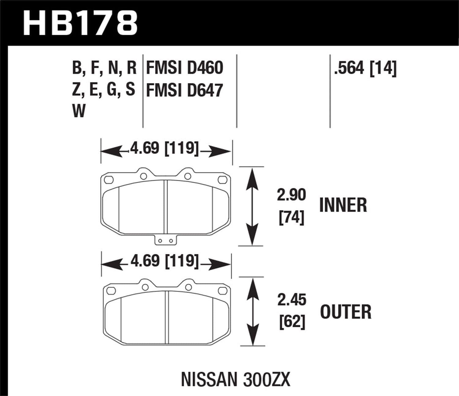 HPS 5.0 Disc Brake Pad