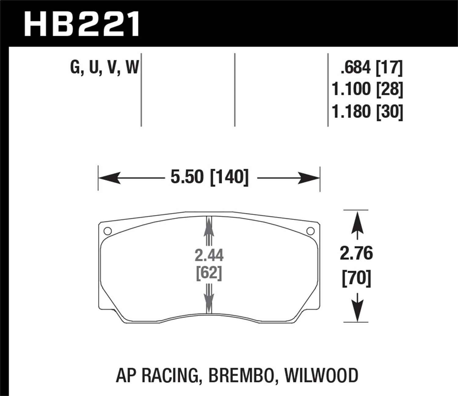 ER-1 Disc Brake Pad