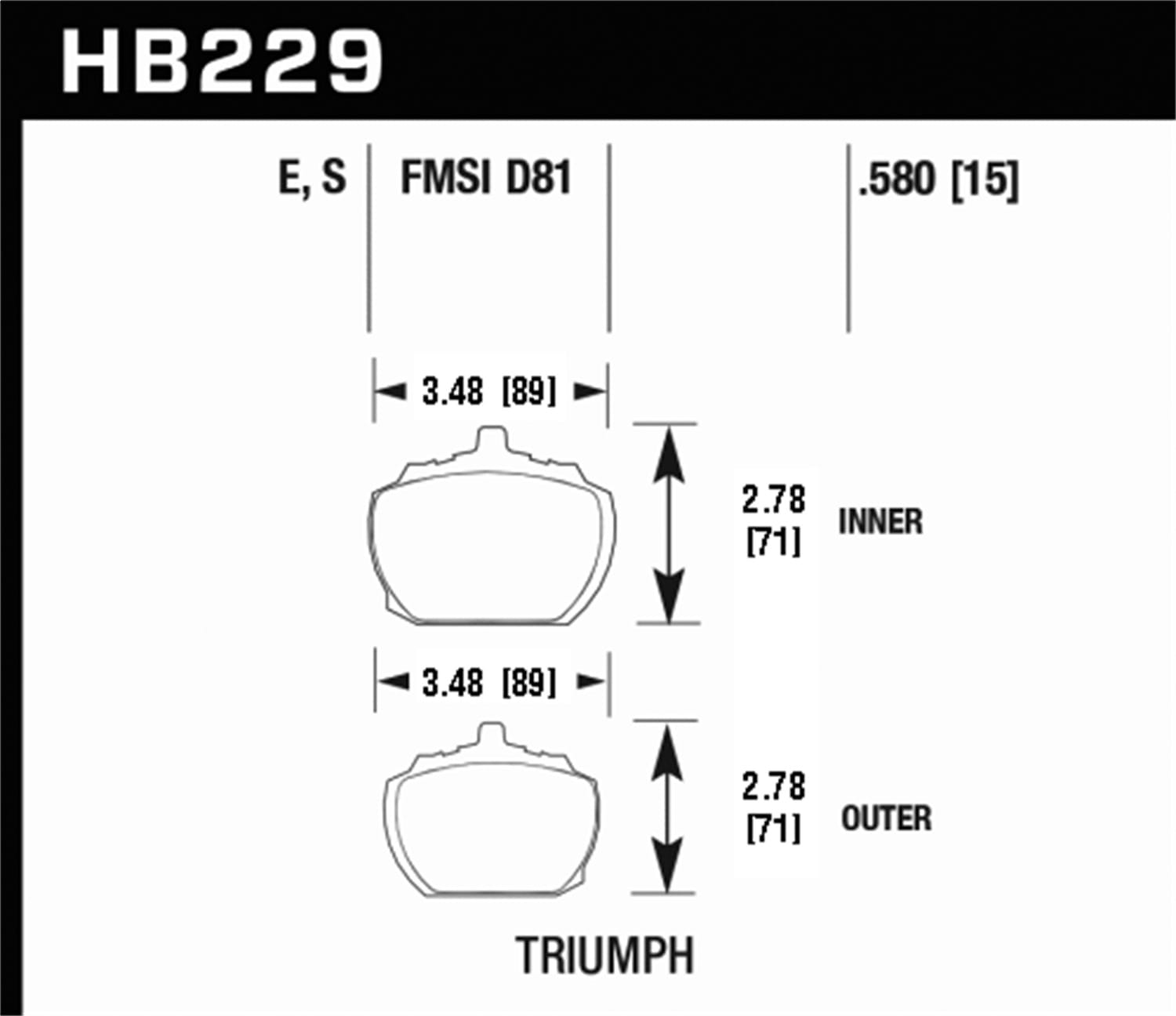 ER-1 Disc Brake Pad